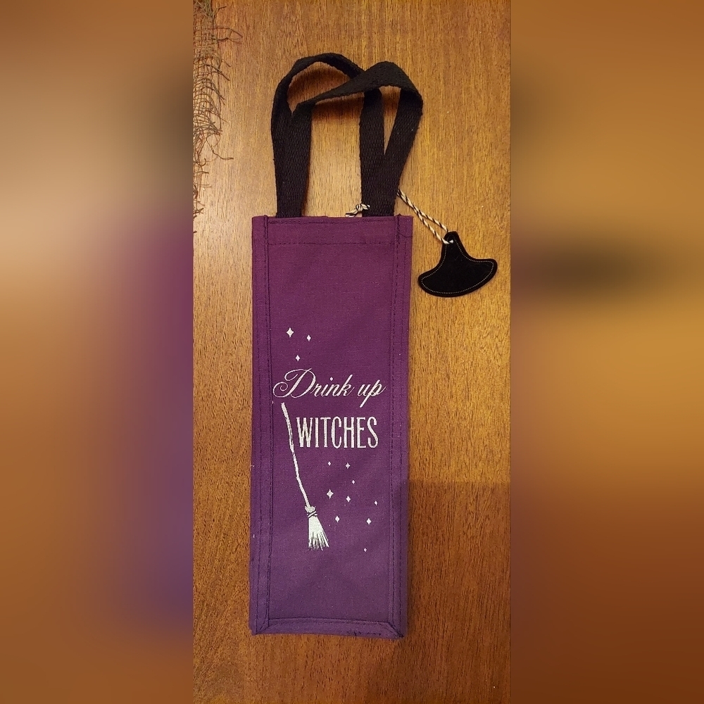 Fun Halloween Wine Tote - Drink Up Witches
